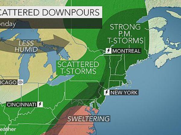 Hazardous Weather Outlook Issued for Trumbull Thunderstorms Possible Monday