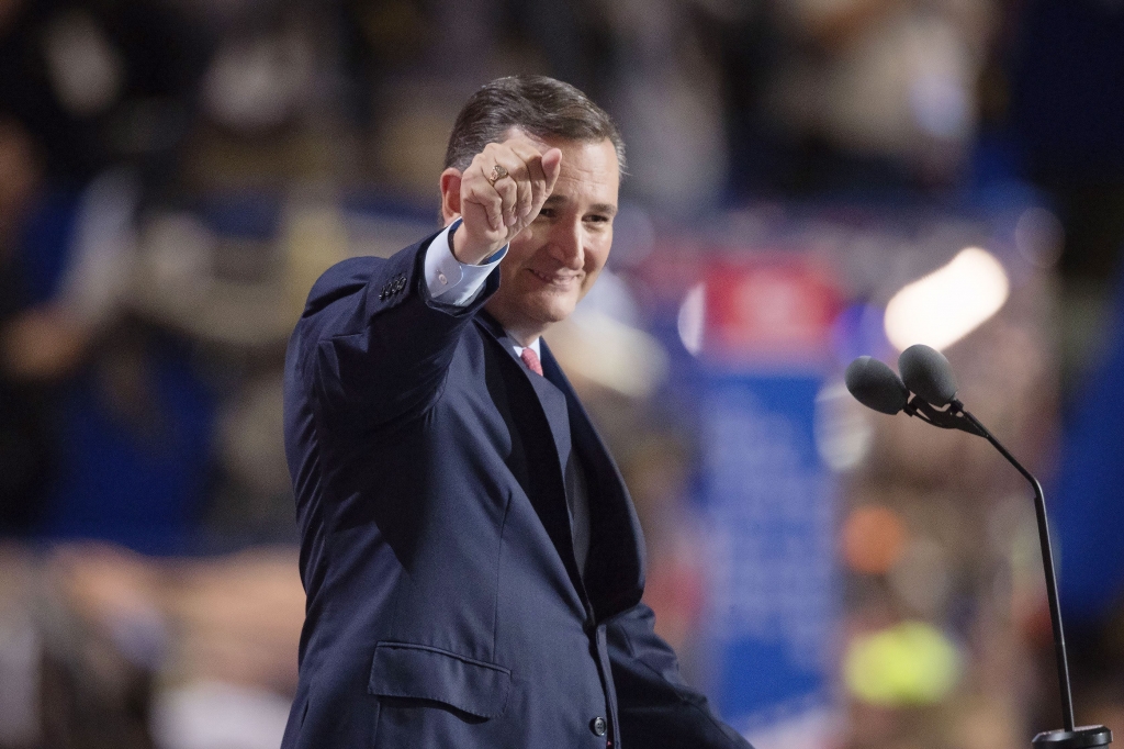 REPUBS CONVENTION 195 Sen. Ted Cruz of Texas speaks on day three of the Republican National Convention at the Quicken Loans Arena in Cleveland