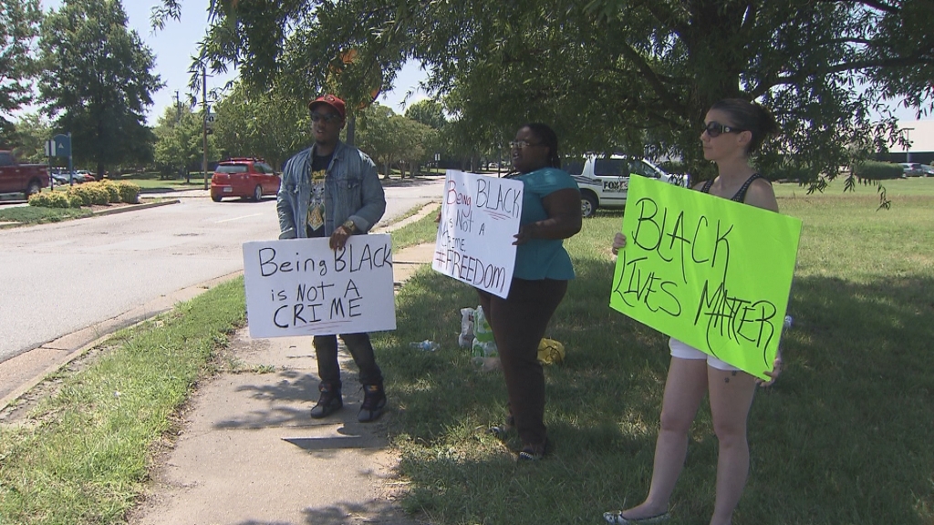 Black Lives Matter protesters in Charlotte