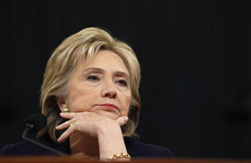 Hillary Clinton listens to a question as she testifies before the House Select Committee on Benghazi on Capitol Hill in Washingt