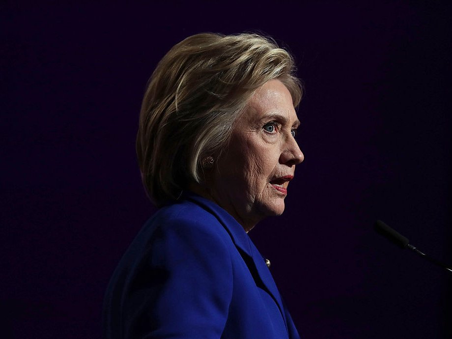 Hillary Clinton addresses a crowd at a Planned Parenthood event in Washington DC.   Alex Wong  Getty Images