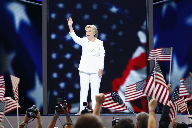 Hillary Clinton speaks at the NAACP's 61st annual Fight for Freedom Fund dinner