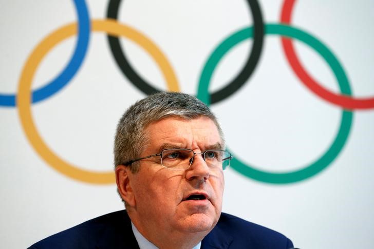 International Olympic Committee President Thomas Bach gives a news conference after the Olympic Summit on doping in Lausanne Switzerland