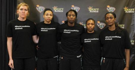 Image Text
 UNITED Professional basketball players decided to wear'Black Lives Matter T-shirts