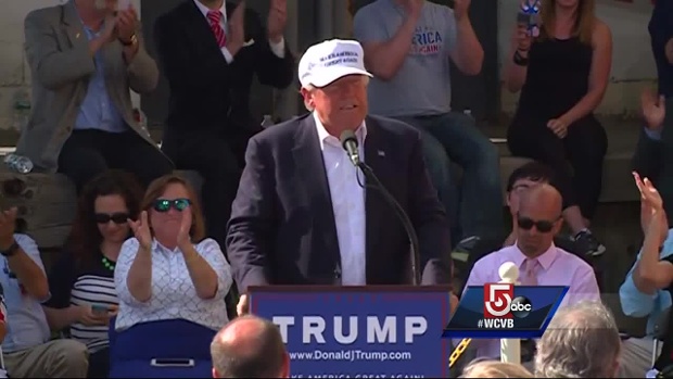 Donald Trump back on campaign trail in New Hampshire