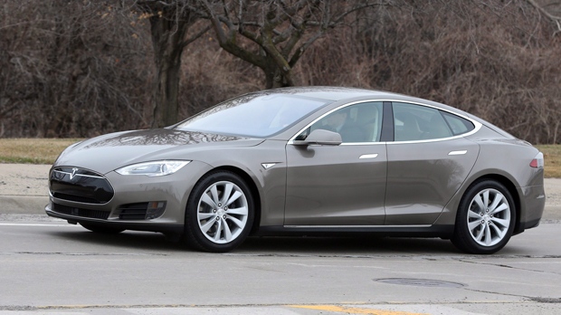 7 2015 in Detroit a Tesla Model S 70D is seen during a test drive