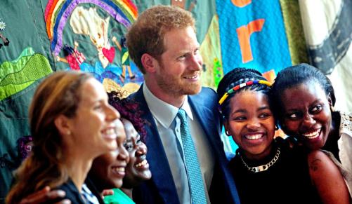 Prince Harry follows Diana's footsteps to fight AIDS