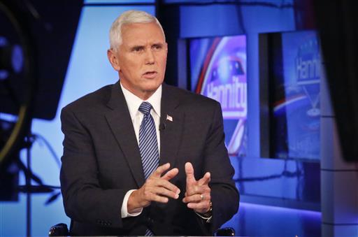 Indiana Gov. Mike Pence speaks during the Innovation Showcase Thursday