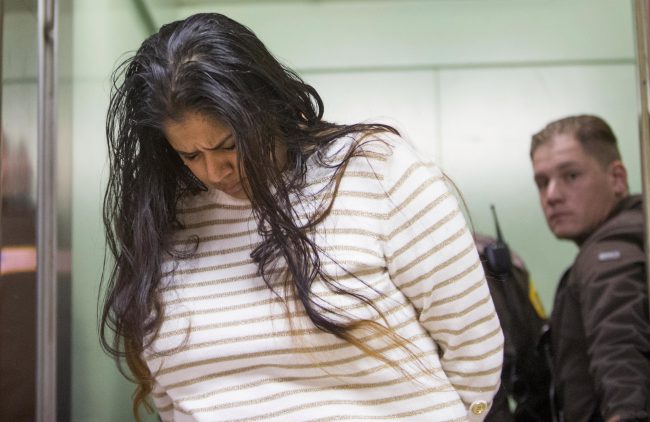 Purvi Patel is taken into custody at the St. Joseph County Courthouse in South Bend Ind. after being sentenced to 20 years in prison for feticide and neglect of a dependent. On Friday