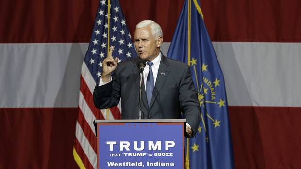 Indiana governor Mike Pence is Donald Trump's running mate