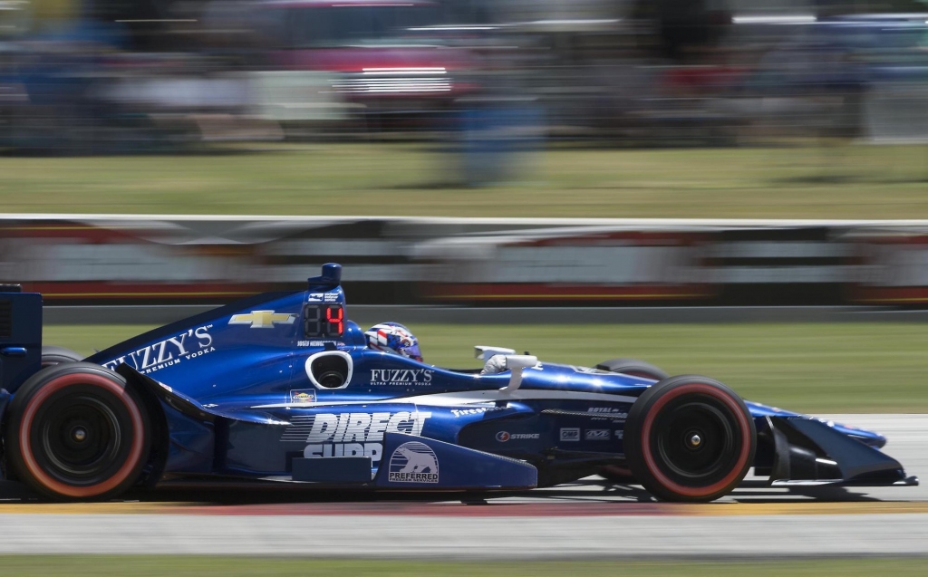 Josef Newgarden injured in a race two weeks ago tries to make up ground after starting the Kohler Grand Prix in 20th on Sunday at Road America in Elkhart Lake