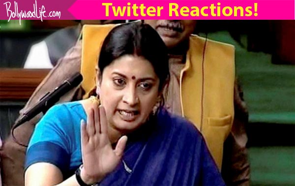 Smriti Irani shunted from HRD to Textiles and Twitter can’t help but CHEER the move