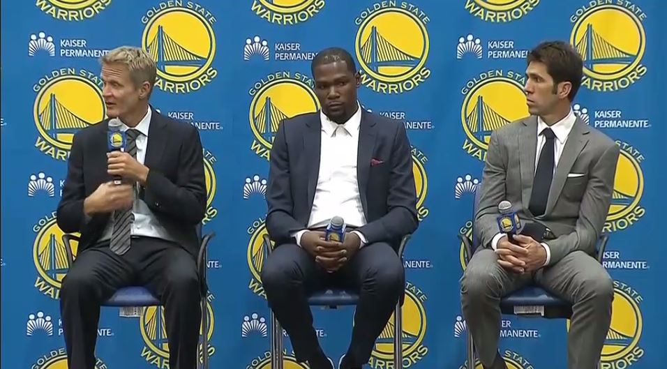 “It was time for me to try something new,” Kevin Durant speaks for the first time as a Warrior