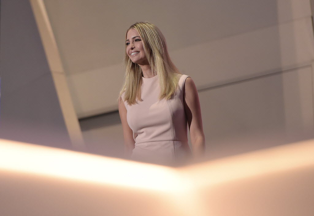 Ivanka Trump introduces her father Donald Trump as the Republican presidential nominee in Cleveland