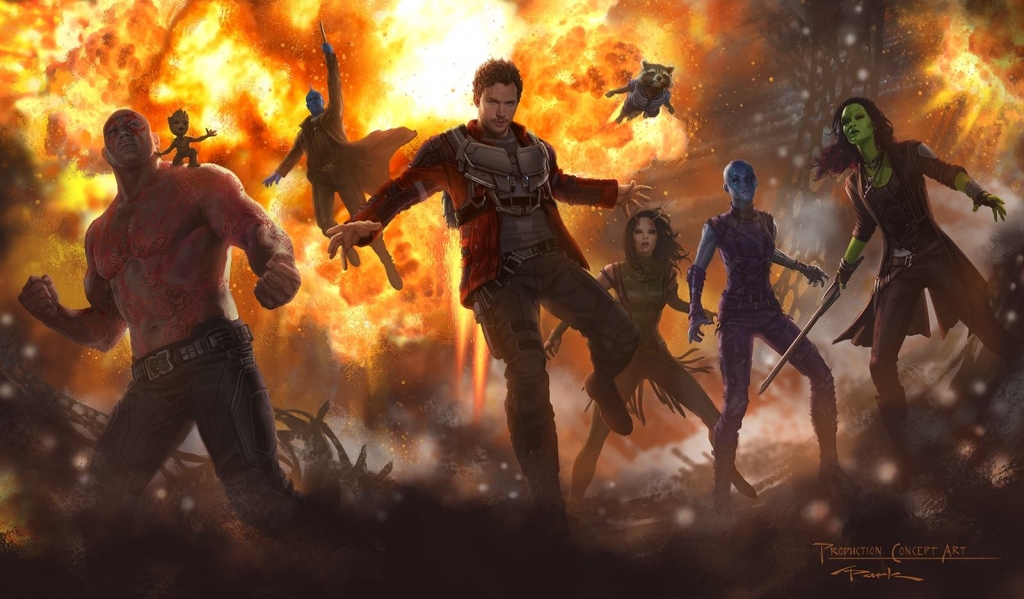 Starlord and Groot return in the first concept art from Guardians of the Galaxy Vol. 2