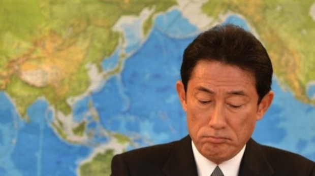 Japan's Foreign Minister Fumio Kishida. — AFP pic