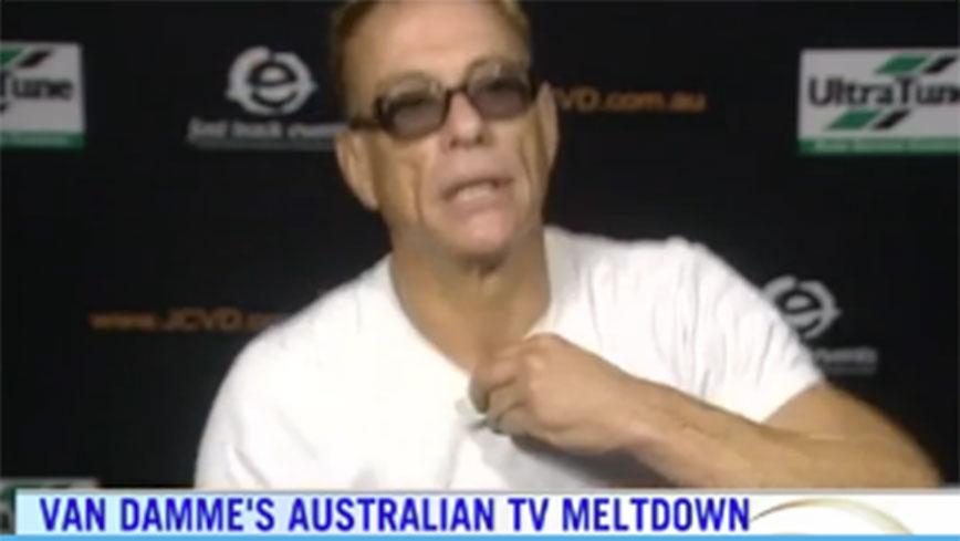 Jean-Claude Van Damme spits the dummy on TV'Do you have something interesting to ask