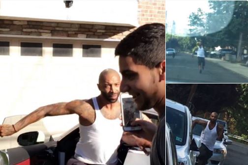 WATCH Joe Budden chases down Drake fans who heckled him at his house