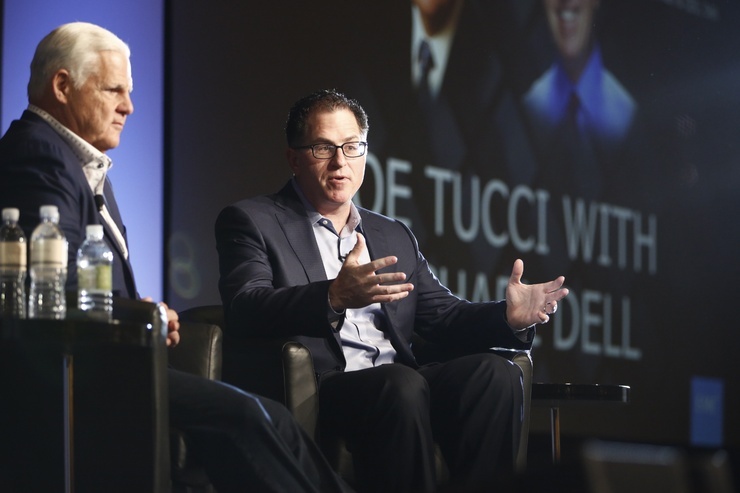 Joe Tucci- CEO and Chairman EMC and Michael Dell- CEO Dell