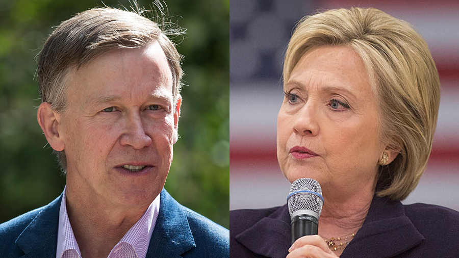 John Hickenlooper and Hillary Clinton