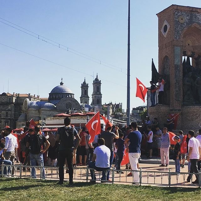 Sarah Nunn is currently in Istanbul. After the failed coup attempt in Turkey Nunn told CNN there was a sense of national pride permeating throughout Taksim Square.'There is a real pride in the air. The whole community is taking selfies with the tank. Fu