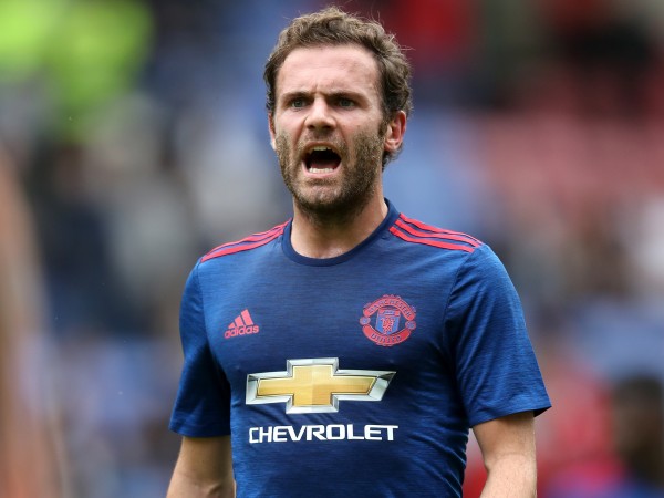 Juan Mata playing for Manchester United