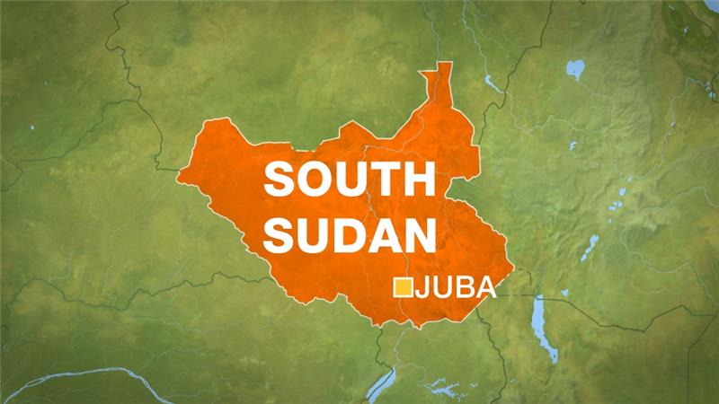 Juba and South Sudan map