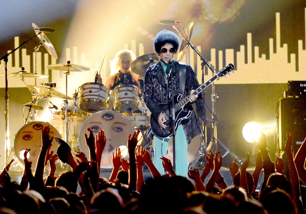 LAS VEGAS NV- MAY 19 Musician Prince performs onstage during the 2013 Billboard Music Awards at the MGM Grand Garden Arena