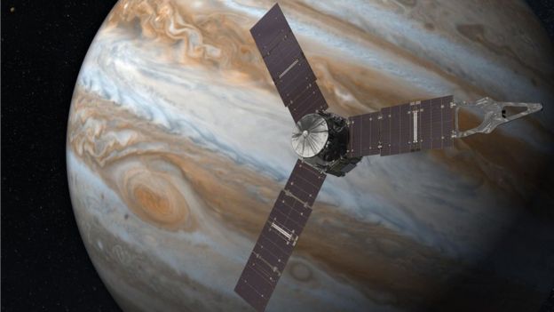 Juno will orbit around Jupiter 30 times throughout the lifespan of its mission