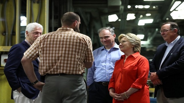 Clinton and Kaine in Pennsylvania