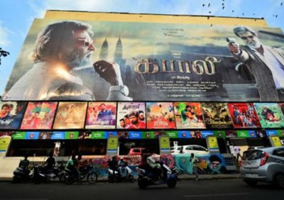 Crowds cheer Indian superstar Rajnikanth's latest film