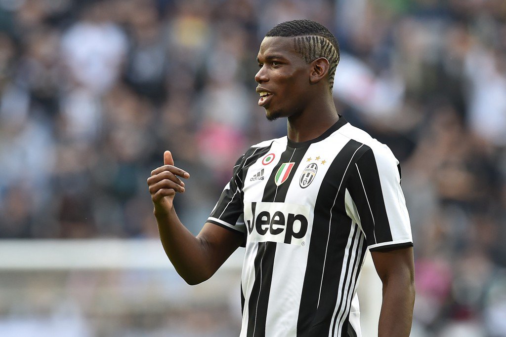 TURIN ITALY- MAY 14 Paul Pogba of Juventus FC looks on during the Serie A match between Juventus FC and UC Sampdoria at Juventus Arena