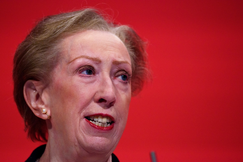 BRIGHTON ENGLAND- SEPTEMBER 27 Margaret Beckett speaks during a session entitled'Rebuilding Our Party during the first day of the Labour Party Autumn Conference