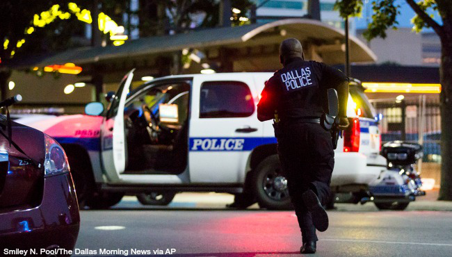 Dallas protestors rallied in the aftermath of the killing of Alton Sterling by police officers in Baton Rouge La. and Philando Castil