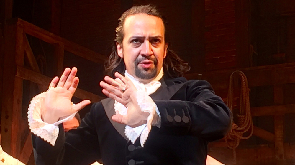 Lin-Manuel Miranda performing as Alexander Hamilton in'Hamilton