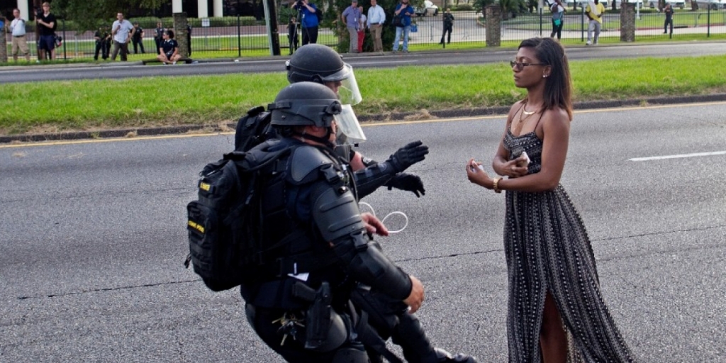 Look The Beautiful Story of the Woman Behind This Viral #BLM Louisiana Protest