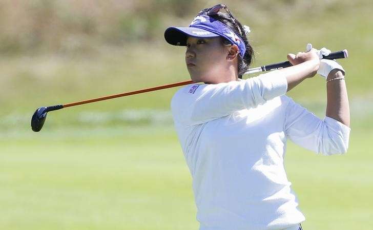 Jul 10 2016 San Martin CA USA Lydia Ko shoots from the first fairway during the final round of the women's 2016 U.S. Open golf tournament at Corde Valle Golf Club. Brian Spurlock-USA TODAY Sports