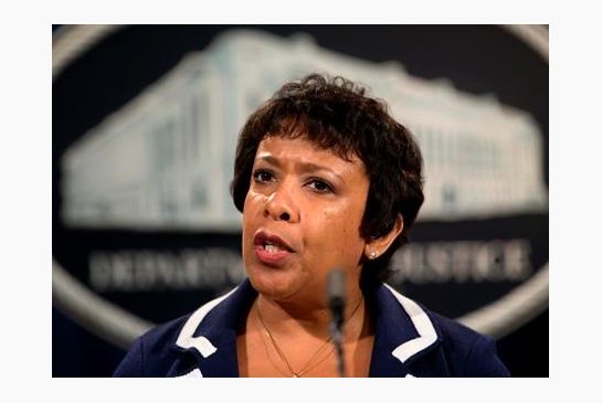 Attorney General Loretta Lynch speaks about recent shootings at the Justice Department Washington. Lynch likely faces questions about policing and race as well as a decision not to bring charges against Hi