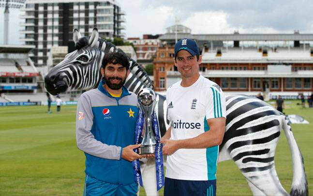 Misbah-ul-Haq and Alastair Cook