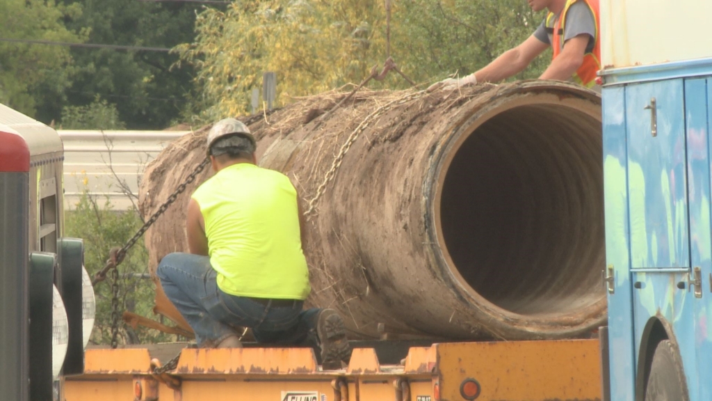 Major water main break in Amherst