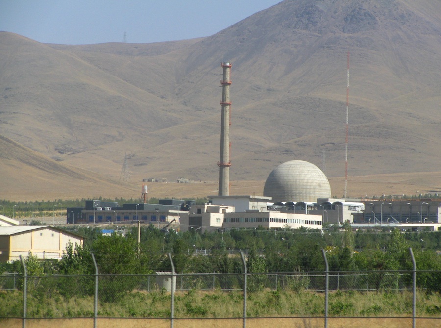 The Iranian nuclear program's heavy water reactor in Arak. Credit Wikimedia Commons