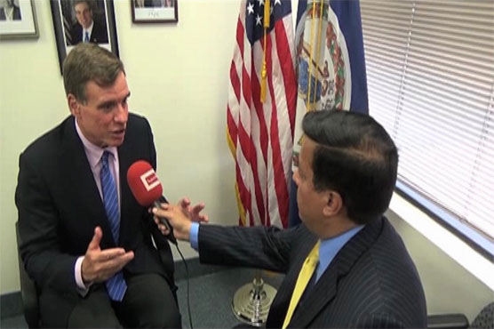 Mark Warner for Pak India dialogue on Kashmir issue
				0