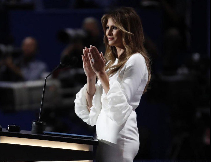 Forget Plagiarism Melania Trump Makes A Bold Political Statement With Dress