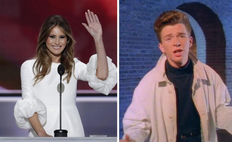 Melania Trump pulled off the Rickroll heard round the world during her RNC speech