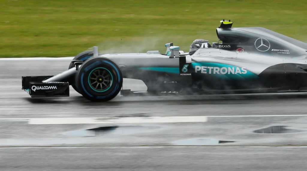 Mercedes&#039 Nico Rosberg during the British Grand Prix 2016