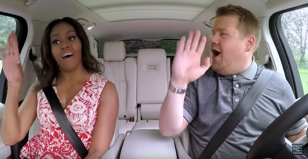 Michelle Obama joins James Corden for Carpool Karaoke