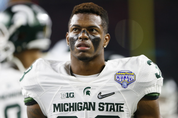 Michigan State Spartans cornerback Jermaine Edmondson.		Kevin Jairaj-USA TODAY Sports