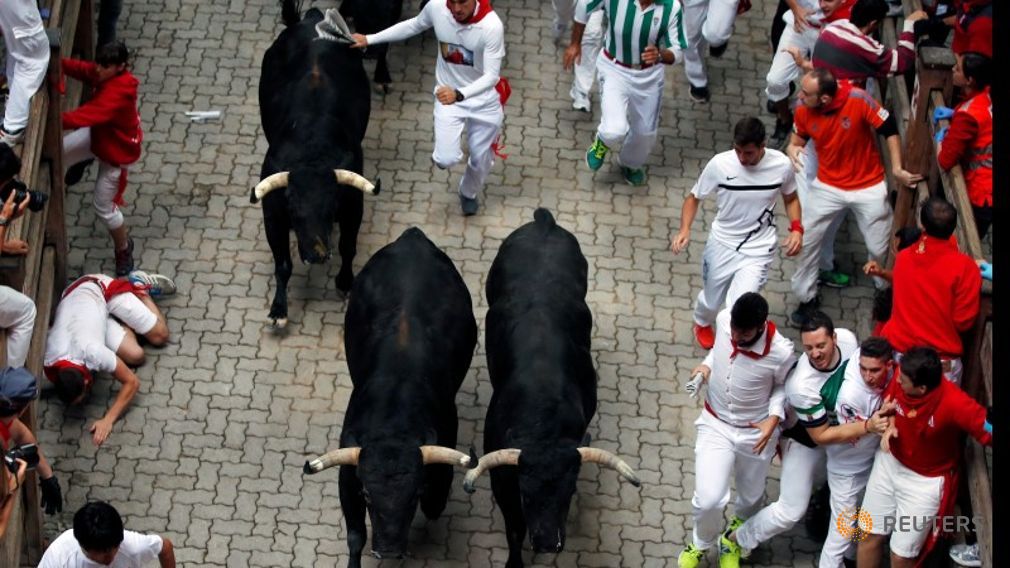 Two gored in Pamplona bull run