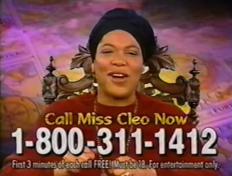 Miss Cleo starred in psychic television infomercials from 1997 to 2003