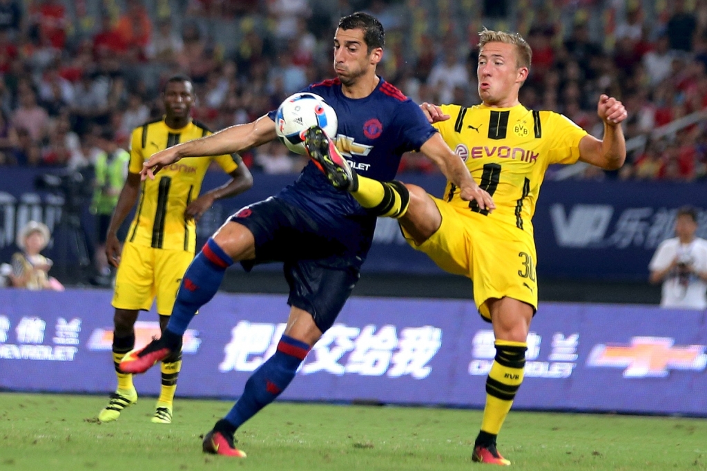 Mkhitaryan playing against his former club scored United’s only goalChinatopix  AP